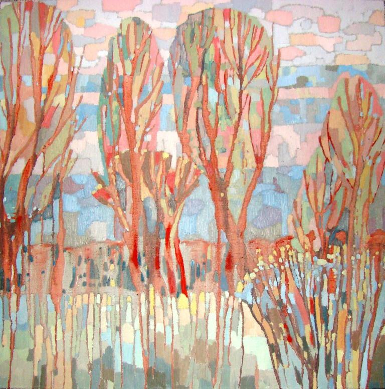 «Червоні дерева». 2015. Полотно, олія